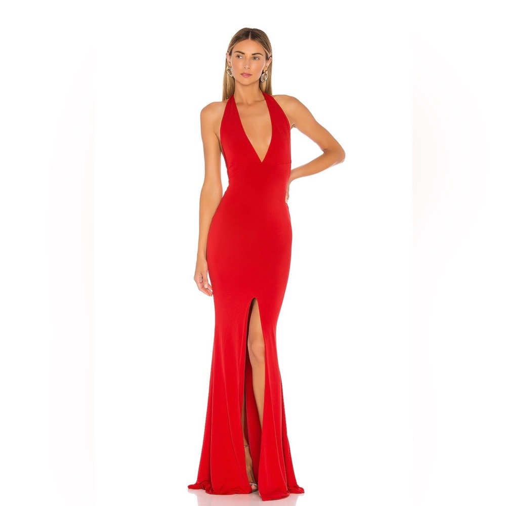 Like New Small Nookie “Illegal Halter Gown” Red Dress